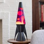 Lava The Original Lamp - 14.5 Evenfall ?C Retro Rocket Liquid Motion Lamp - Yellow Wax and Purple Liquid - Item #2391 (Amazon Exclusive)
